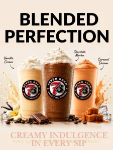 7 brew Shakes Menu